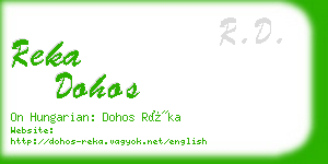 reka dohos business card